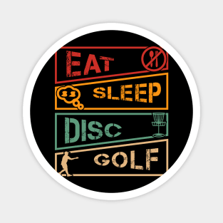 Eat Sleep Disc Golf Repeat Funny Disc Golf Player Magnet